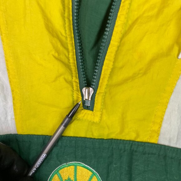 Vintage 90s Starter Seattle Supersonics Jacket Men's XL Pullover Puffer Parka - Picture 9 of 13